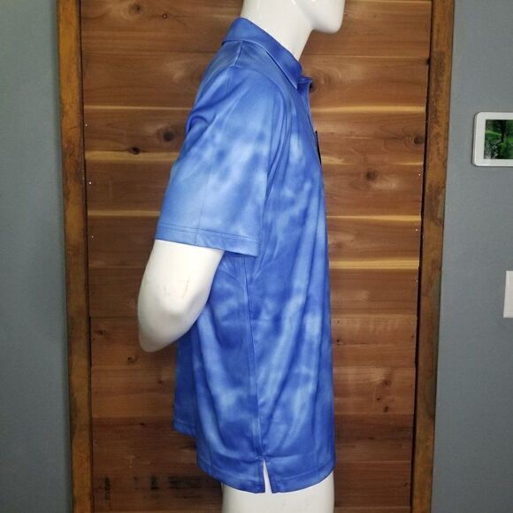 PGA Tour Blue Tie Dye Polo Shirt (size L) - Picture 2 of 10